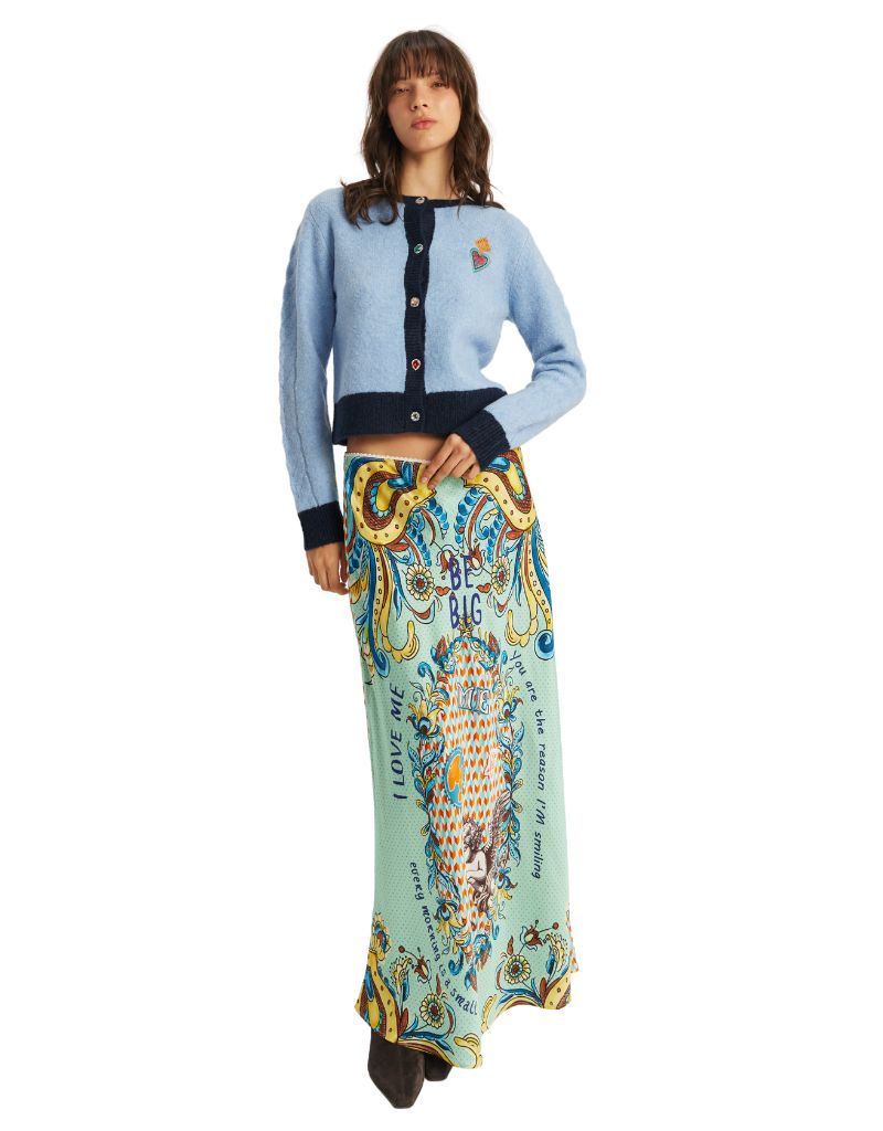 Blakely Slip Skirt Mint Vanilla