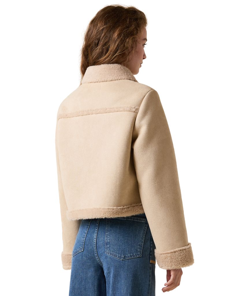 Astra Shearling Jacket Natural
