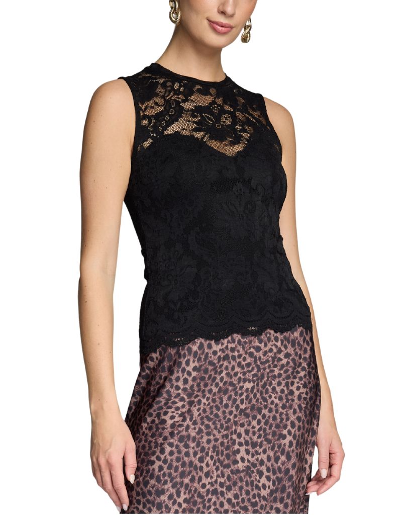 Mirabella Lace Top Black
