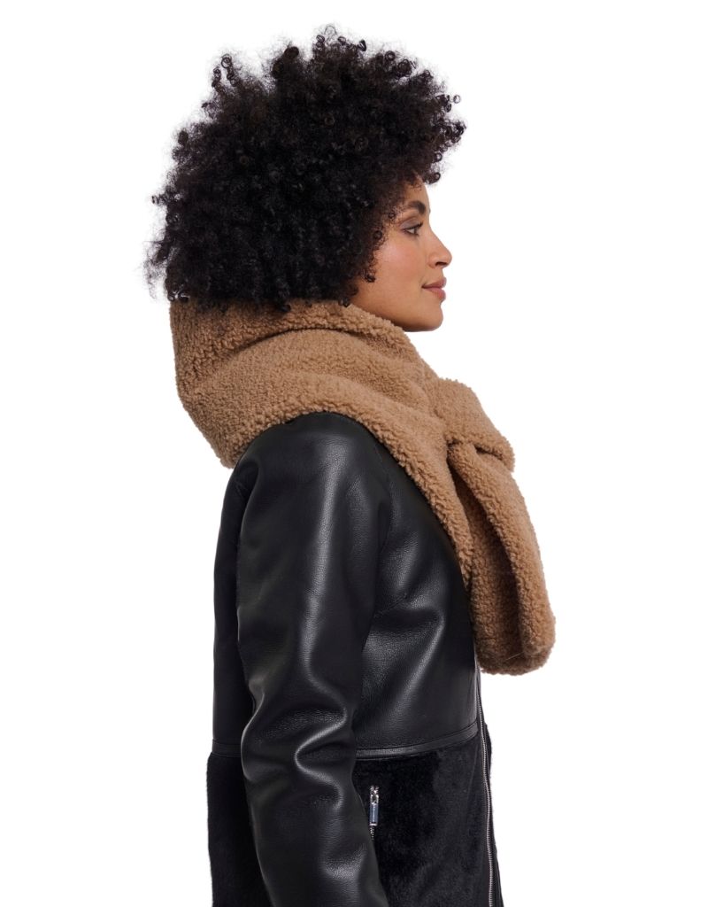 Asho Teddy Scarf Toast F26