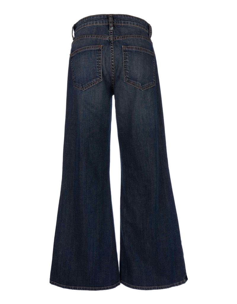Cary High Rise Wide Leg Dark Lorient Wash