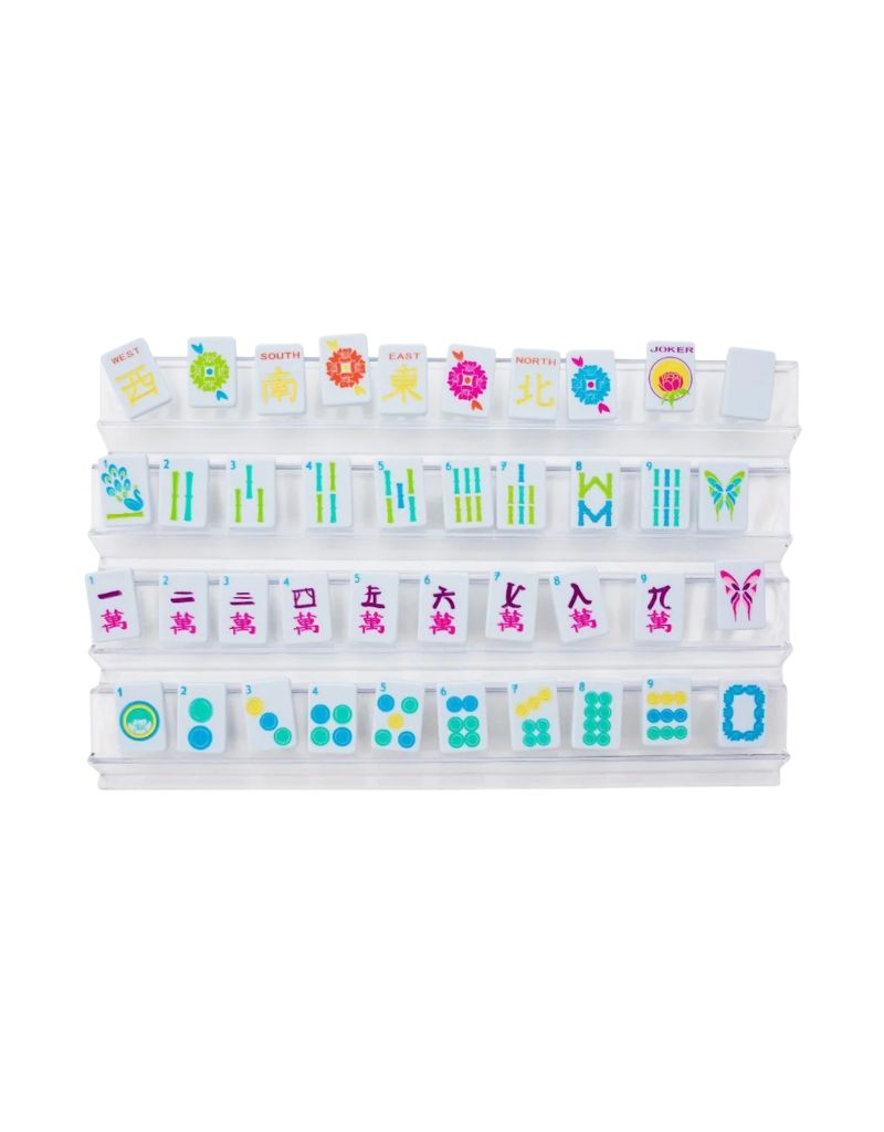 Ice Blue & Brights Travel Mahjong Set