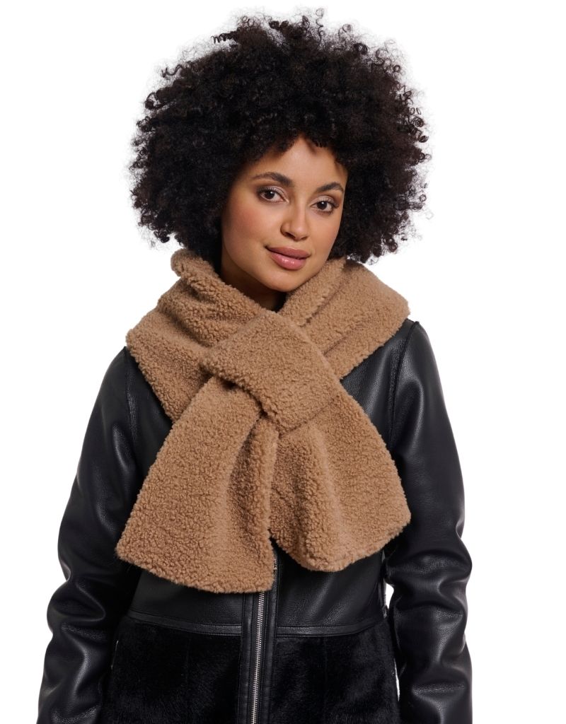 Asho Teddy Scarf Toast F26