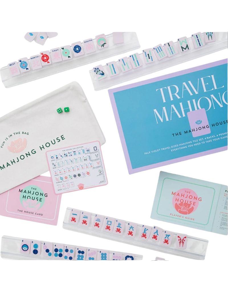 Pale Violet Travel Mahjong Set