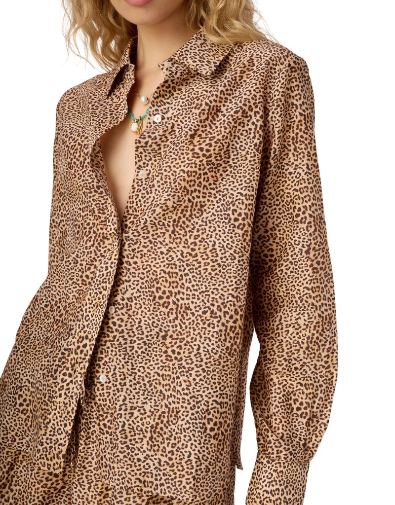 Rafella Silk Cotton Top Leo