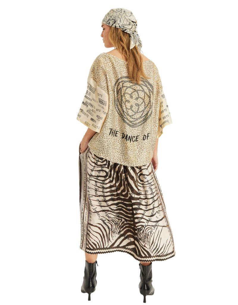 Vanessa Midi Skirt Noir Muse