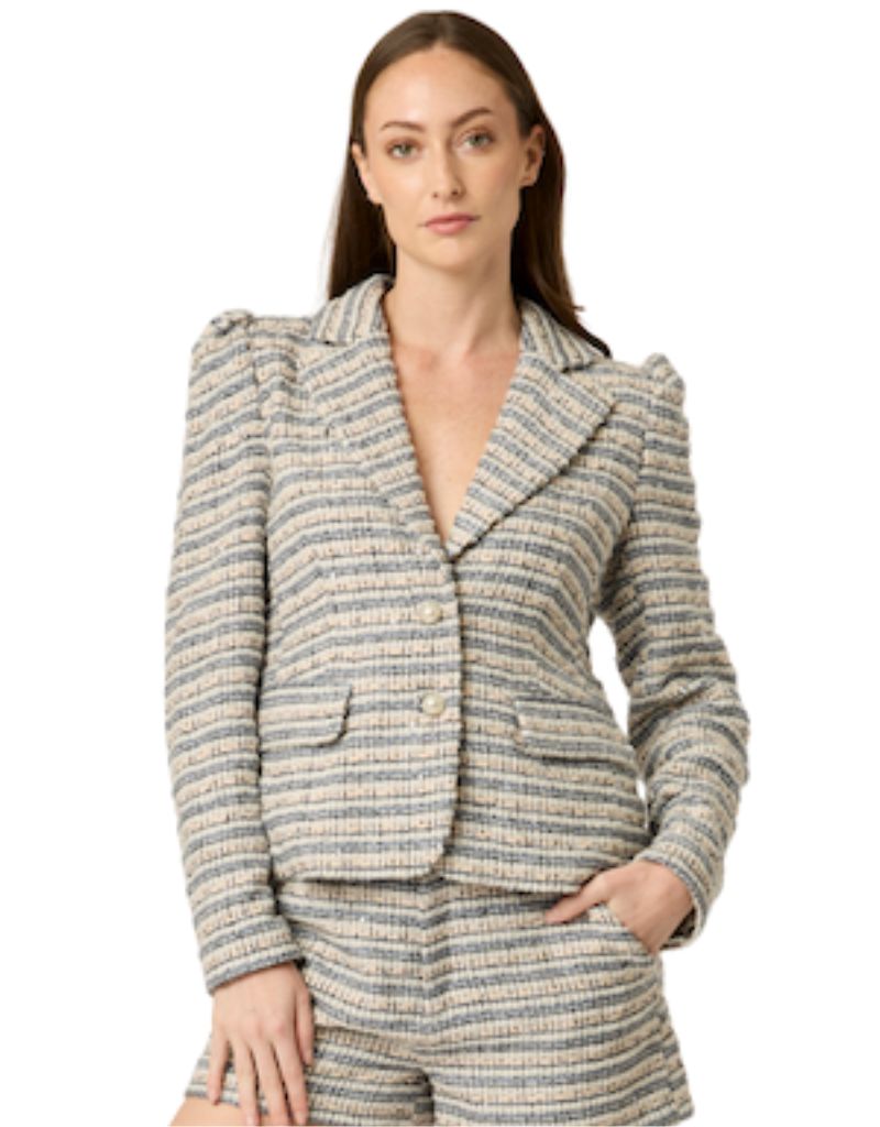 Marilou Blazer Blue Pink Multi