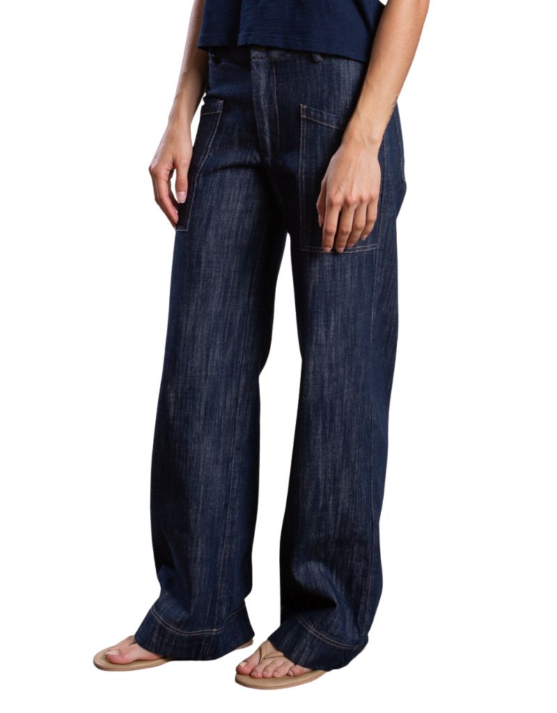 Aiden Mid-Rise Pant in Denim Night
