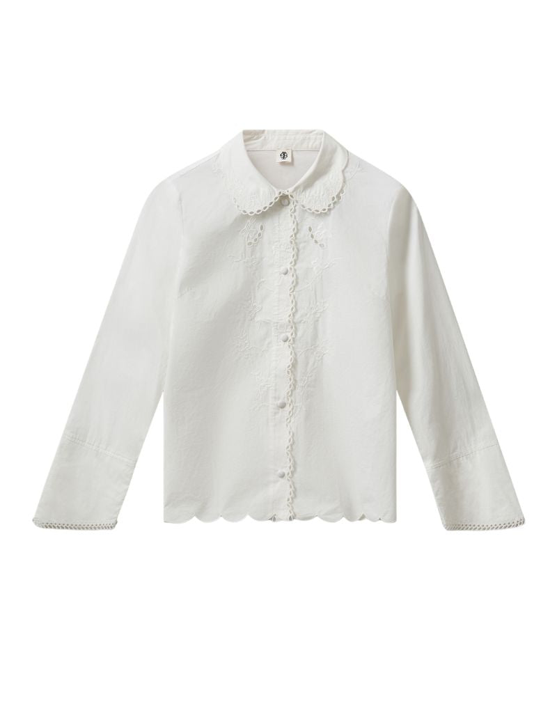Kirsten Collar Shirt White