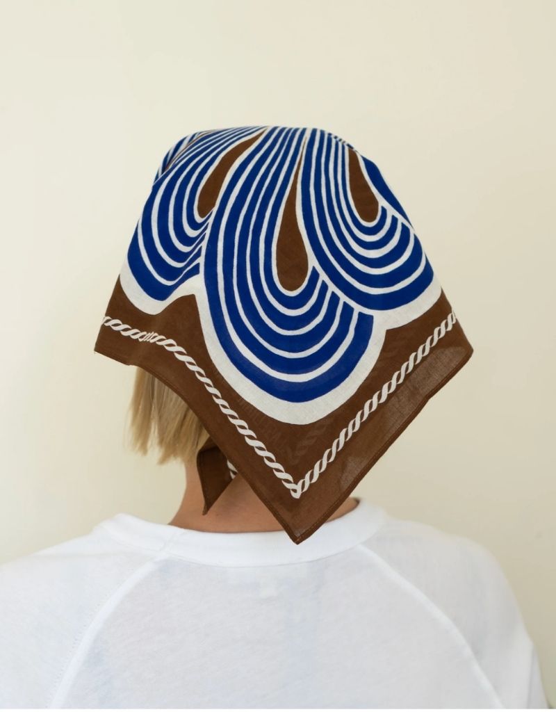 Cotton Spiral Bandana Chestnut