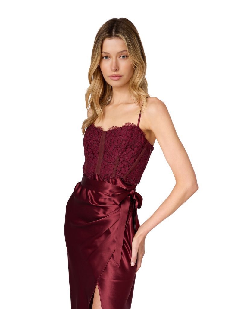 Tricia Midi Dress Syrah