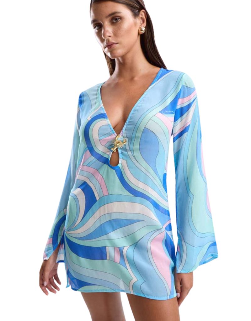 Lulu Lobster Dress Dolce Blue