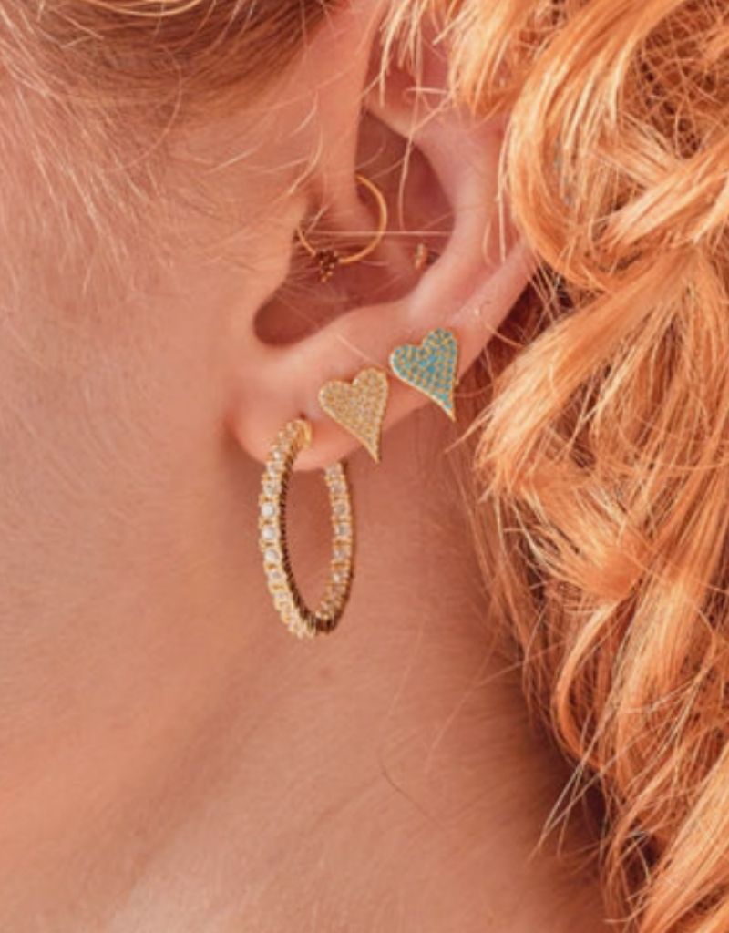 The Perfect Diamond Hoops Gold