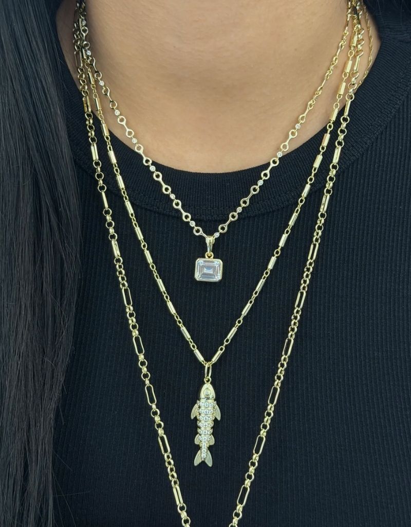 Emerald Ice Cut Charm