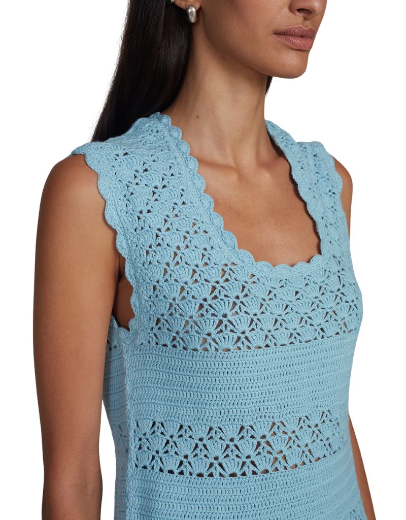 Bella Mini Dress Skye Blue